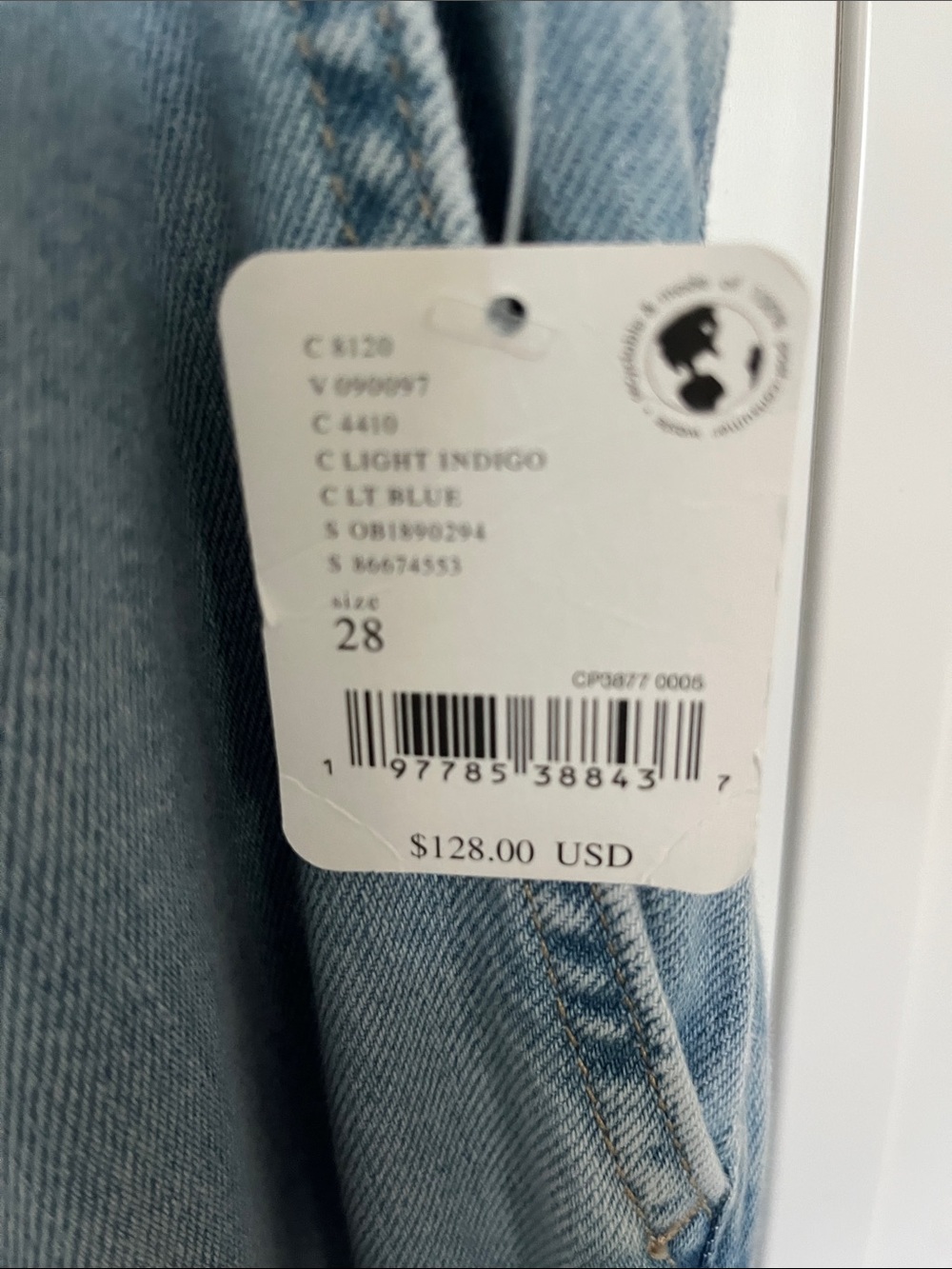 We The Free Light Blue Denim Maxi Skirt - Picture 5 of 8